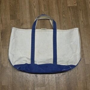 Vintage L.L.Bean Boat and Tote Canvas Tote Bag